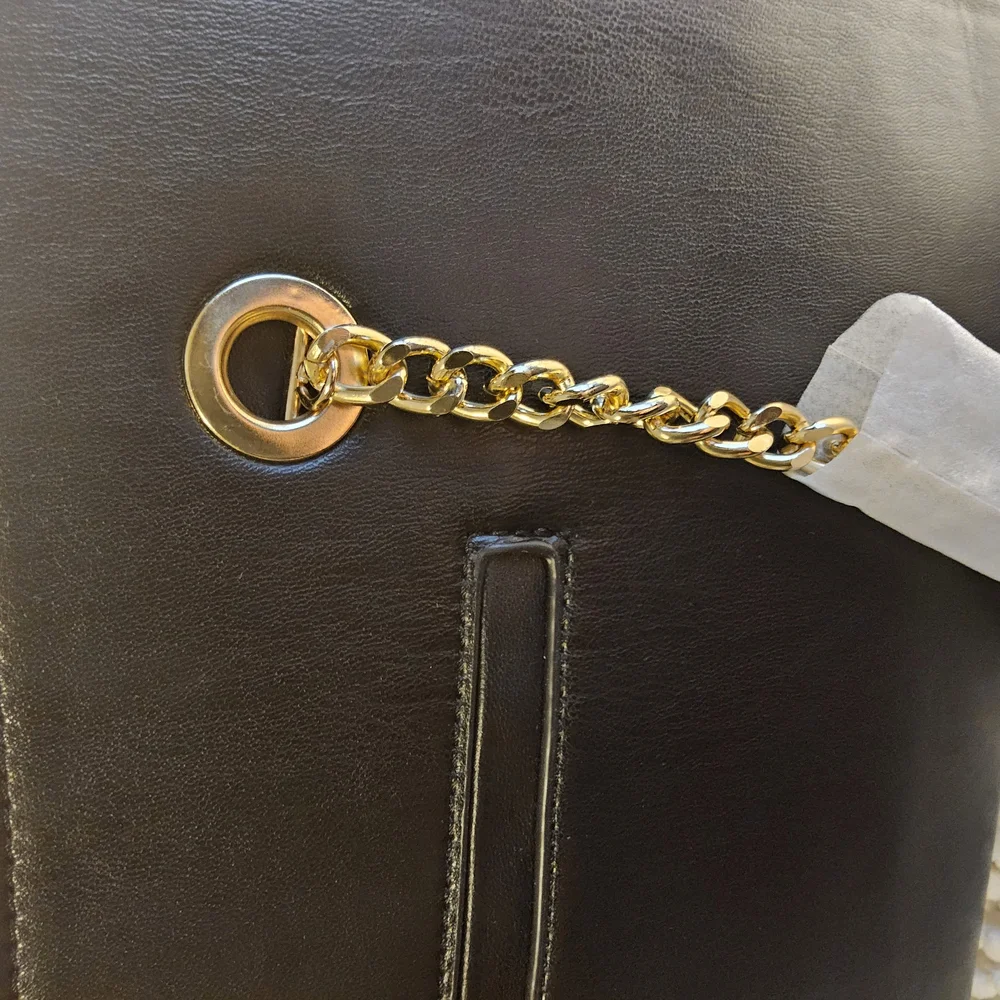 New Christian Lacroix Luxe Cream Quilted Satchel